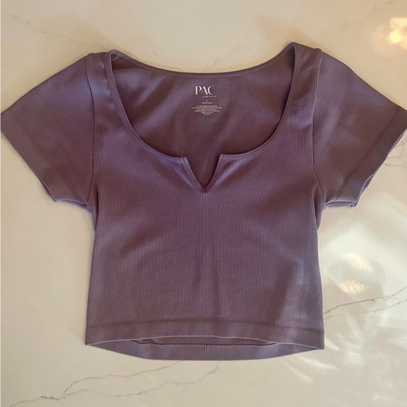 Pacsun CARE Purple Crop Top, Size Small - Picture 1 of 4